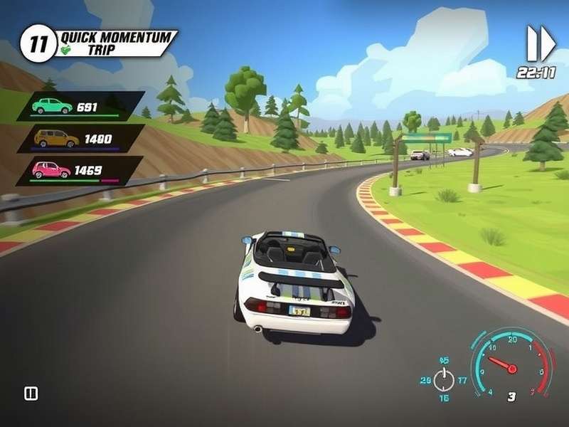 Quick Momentum Trip Racing Strategy Illustration